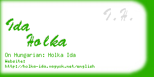 ida holka business card